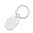 Sterling Silver Oval Key Ring