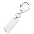 Sterling Silver Rectangular Key Ring