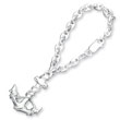 Sterling Silver Anchor Key Ring
