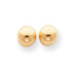 14K Gold Polished 7mm Ball Post Earrings