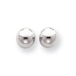 14K White Gold Polished 7mm Ball Post Earrings
