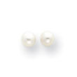 14K Gold 3mm Cultured Pearl Earrings