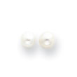 14K Gold 4mm Cultured Pearl Earrings