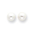 14K Gold 7mm Cultured Pearl Earrings