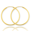 14K Gold 1.5x28mmm Polished Round Endless Hoop Earrings