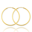 14K Gold 1.5x33mm Polished Round Endless Hoop Earrings