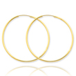 14K Gold 1.5x44mm Polished Round Endless Hoop Earrings
