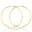 14K Gold 1.5x53mm Polished Round Endless Hoop Earrings
