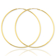 14K Gold  1.5x57mm Polished Round Endless Hoop Earrings