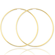 14K Gold 1.5x65mm Polished Round Endless Hoop Earrings