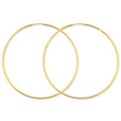 14K Gold 1.25x54mm Endless Hoop Earring