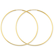 14K Gold 1.25x57mm Endless Hoop Earring
