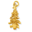 14K Gold 3-D Christmas Tree Charm