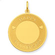 14K Gold Happy Anniversary Charm