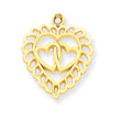 14K Gold Heart Charm