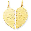 14K Gold Best Friend Break-Apart Charm