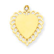 14K Gold Heart Charm