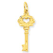 14K Gold Key Charm