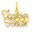 14K Gold Together Forever Charm