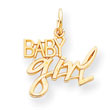 14K Gold Baby Girl Charm