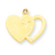 14K Gold Heart Charm