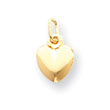 14K Gold  Puffed Heart Charm