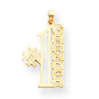 14K Gold #1 Grandpa Pendant