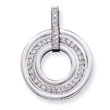 Sterling Silver CZ Fancy Pendant