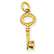 14K Gold Key Pendant