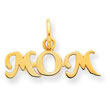 14K Gold Mom Charm