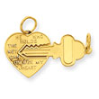 14K Gold Heart Charm