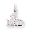 14K White Gold #1 Dad Charm