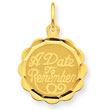 14K Gold A Date to Remember Charm