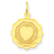 14K Gold You Are Always In My Heart Charm