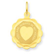 14K Gold You Are Always In My Heart Charm