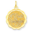 14K Gold A Date To Remember Charm