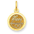 14K Gold Happy Anniversary Charm