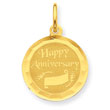 14K Gold Happy Anniversary Charm