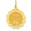 14K Gold Happy Anniversary Charm