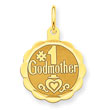 14K Gold #1 Godmother Charm