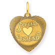 14K Gold Special Friend Charm