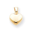 14K Gold Puffed Heart Charm