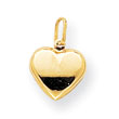 14K Gold Puffed Heart Charm