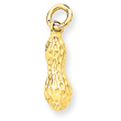14K Gold Peanut Charm