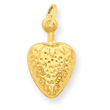14K Gold Strawberry Charm