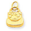 14K Gold 3-D Purse Charm