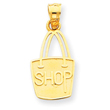 14K Gold SHOP Pendant