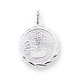 Sterling Silver Happy Birthday Disc Charm