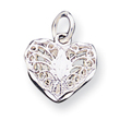 Sterling Silver Filigree Heart Charm
