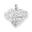 Sterling Silver Valentine Heart Charm